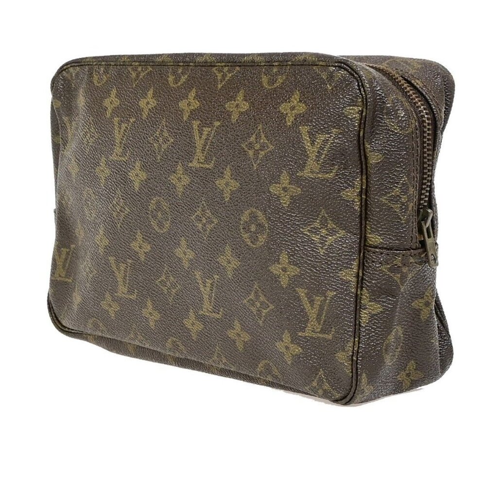 LOUIS VUITTON Trousse Toilette 28 Clutch Hand Bag Monogram Brown - Picture 2 of 16